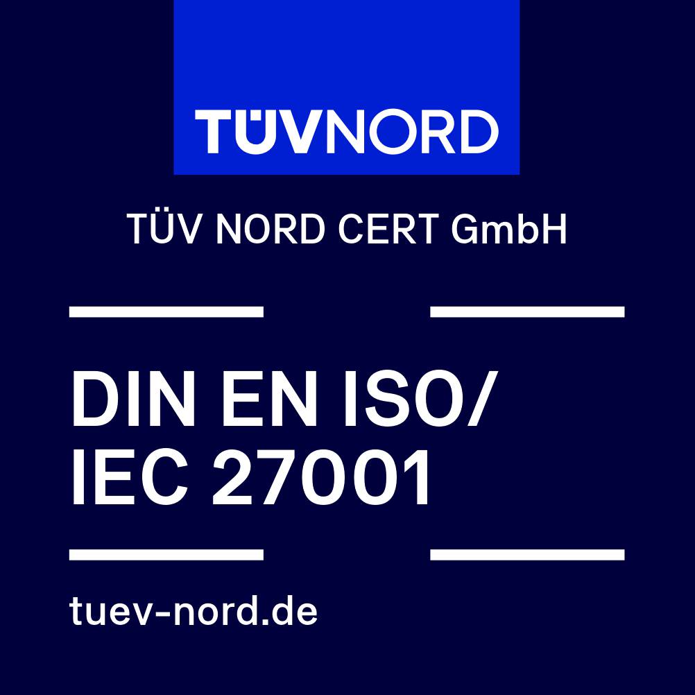 TÜV NORD CERT – DIN EN ISO/IEC 27001 Zertifizierung